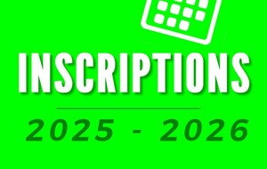INSCRIPTIONS 2025 - 2026