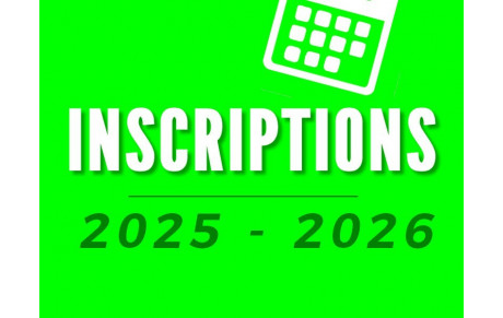 INSCRIPTIONS 2025 - 2026