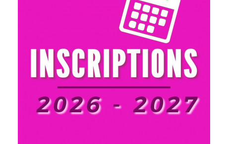 INSCRIPTIONS 2026 - 2027